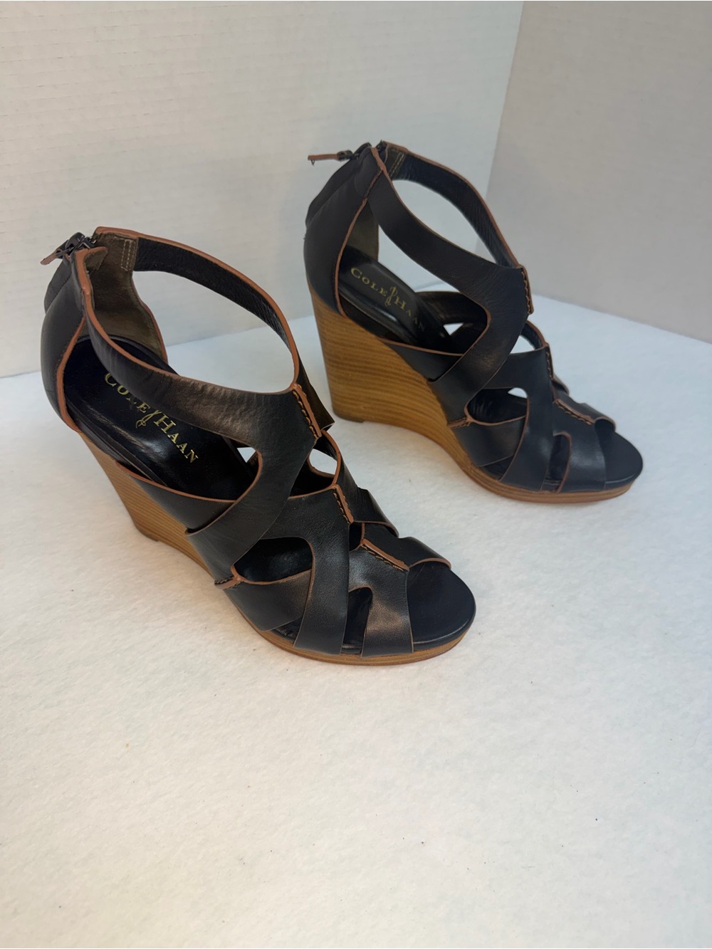 Cole Haan caged wedge sandal